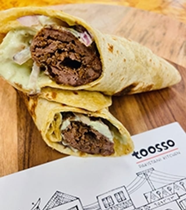 Reshmi Kebab Roll.